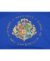 Harry Potter Hogwarts School Crest Boy's Royal Blue Sweatshirt-xl