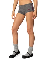 Edikted Womens Heart Knit Micro Shorts