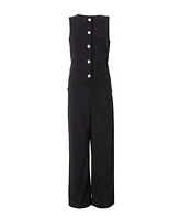 Quiz Women's 2 1 Scuba Crepe Waistcoat Jumpsuit