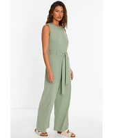 Quiz Women's Linen Culotte Jumpsuit