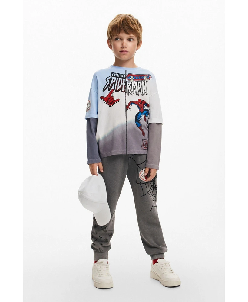 Desigual Boys's Combined Spiderman T-shirt