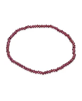 Bling Jewelry Dainty Natural Multi-Strand Seed Bead Stretch Bracelet with Caviar Rondell Beads