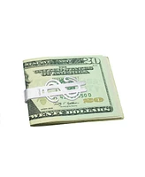 Bling Jewelry Dollar Sign Money Clip Card Holder for Men Brushed Stainless Steel