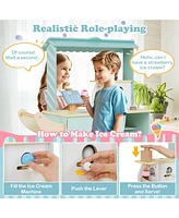 Kids Ice Cream Truck Playset with Vending Machine Fun Pretend Play Toy for Toddlers