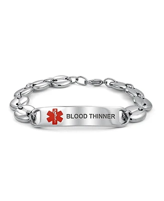 Bling Jewelry Blood Thinner Mariner Medical Alert Id Bracelet 8.5 In