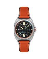 Avi-8 Men's Bell X-1 Machbuster Automatic Rubber and Leather Strap Watch