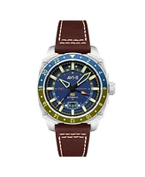 Avi-8 Men's Hawker Hunter Atlas Gmt Automatic Leather Strap Watch