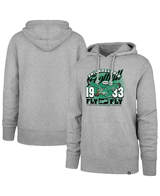 '47 Brand Men's Gray Philadelphia Eagles Regional Headline Pullover Hoodie