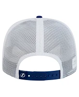 New Era Men's Blue/White Tampa Bay Lightning Core Trucker 9SEVENTY Stretch-Snap Hat