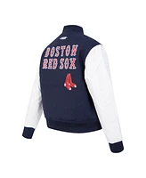 Pro Standard Women's Navy Boston Red Sox Game Day Classics Wool Varsity Jacket