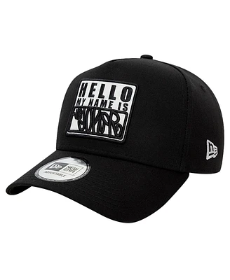 New Era Men's Black Joker Hello My Name Is 9FORTY Adjustable Hat