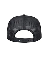 New Era Men's Black Athletics Score Check A-Frame Trucker 9FIFTY Snapback Hat