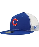 New Era Men's Royal Chicago Cubs Team Color 59FIFTY Trucker Fitted Hat