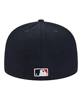 New Era Men's Navy California Angels Cooperstown Collection Duo Logo 2.0 59FIFTY Fitted Hat