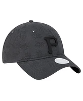 New Era Women's Black Pittsburgh Pirates Tonal Floral 9TWENTY Adjustable Hat