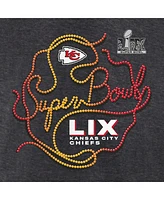 Fanatics Men's Heather Charcoal Kansas City Chiefs Super Bowl Lix Big Tall Local T-Shirt