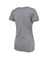 Fanatics Women's Heather Gray Kansas City Chiefs Super Bowl Lix Plus Our Pastime V-Neck Tri-Blend T-Shirt