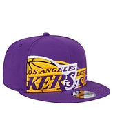 New Era Men's Purple Los Angeles Lakers Sport Night Team Shadow 9FIFTY Snapback Hat