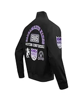 Pro Standard Men's Black Sacramento Kings Area Code Twill Full-Zip Jacket