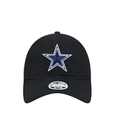 New Era Women's Black Dallas Cowboys Main 9TWENTY Adjustable Hat