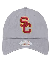 New Era Women's Gray Usc Trojans Logo 9TWENTY Adjustable Hat