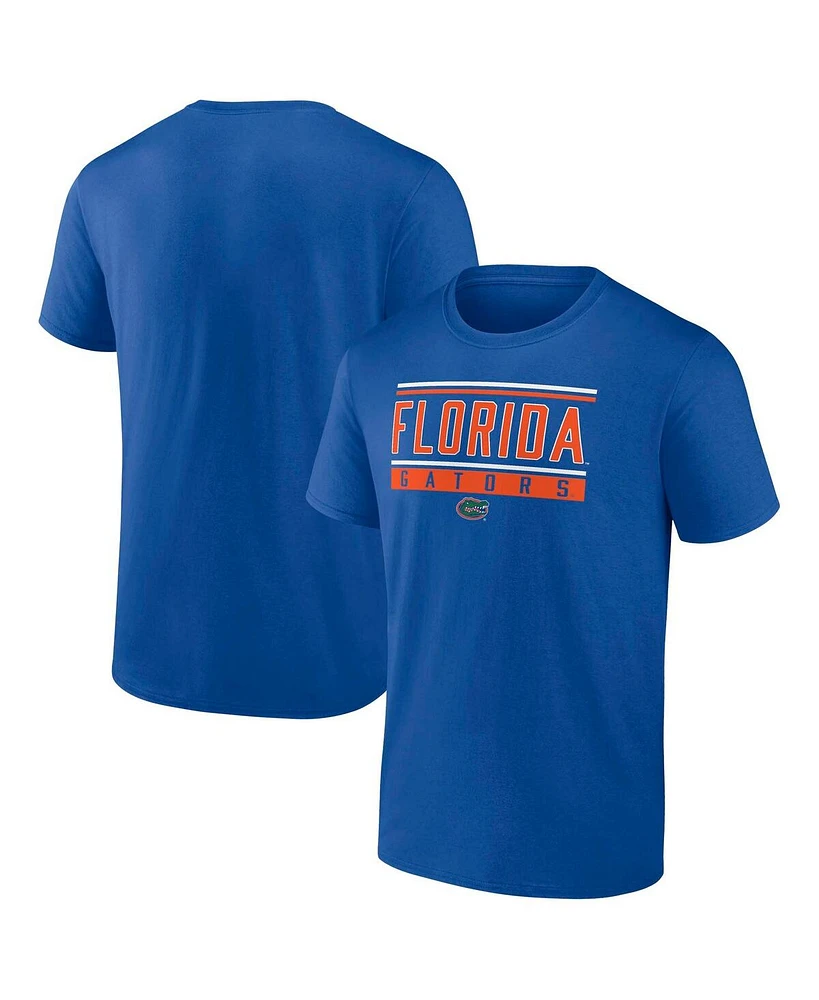 Fanatics Men's Royal Florida Gators Fundamentals Stripe and Block T-Shirt