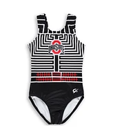 Gk Elite Big Boys and Girls Black Ohio State Buckeyes Replica Leotard