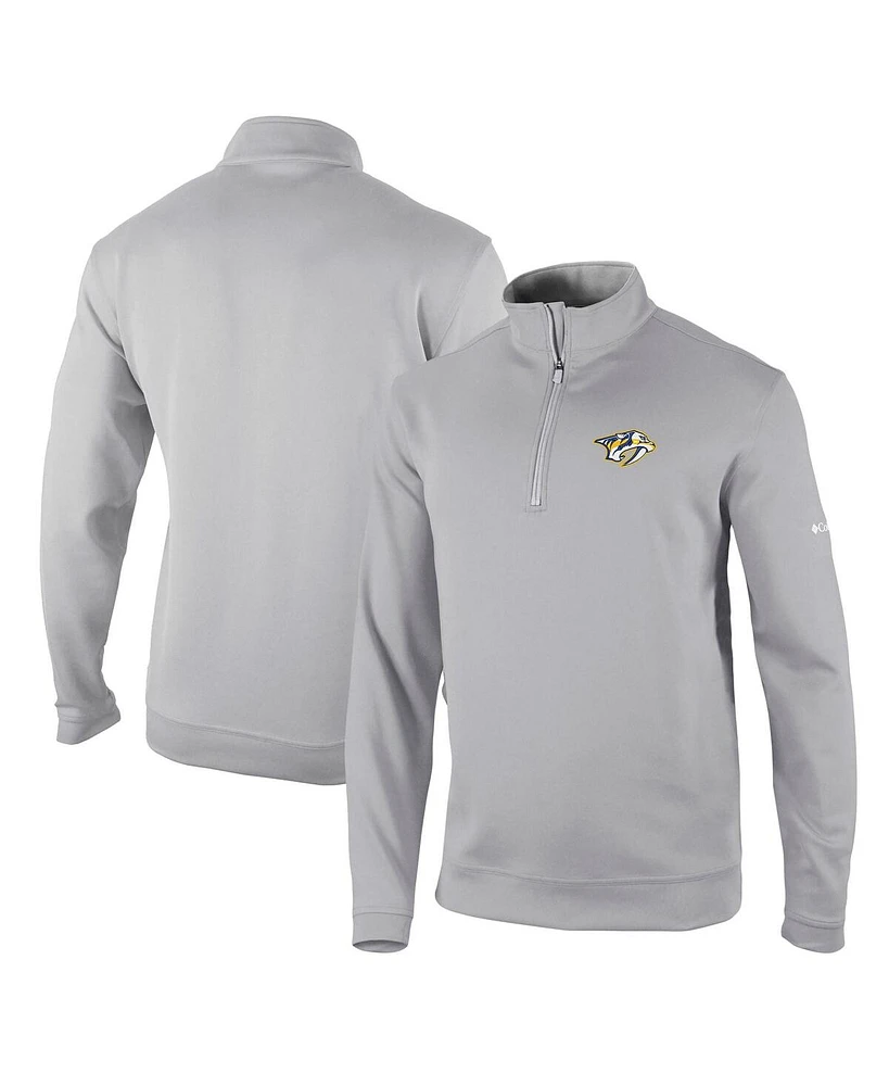 Columbia Men's Gray Nashville Predators Wickham Hills Omni-Wick Quarter-Zip Jacket