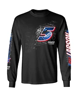 Hendrick Motorsports Team Collection Men's Black Kyle Larson Long Sleeve T-Shirt