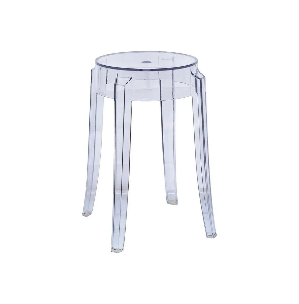 Plastic Dining Stool with Sturdy Seat and Legs for Kitchen and Dining Room