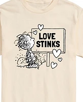 Airwaves Men's Peanuts Love Stink Short Sleeve T-Shirt