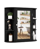 Multipurpose Mount Wall Surface Bathroom Storage Cabinet with Mirror