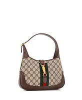 Pre-Owned Balenciaga Small x Gucci The Hacker Project Jackie 1961 Hobo Bb Coated Canvas
