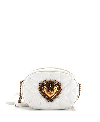 Pre-Owned Dolce & Gabbana Small Devotion Camera Bag Quilted Leather