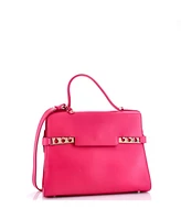 Pre-Owned Delvaux Gm Tempete Top Handle Bag Leather