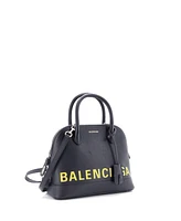 Pre-Owned Balenciaga Logo Ville Bag Leather