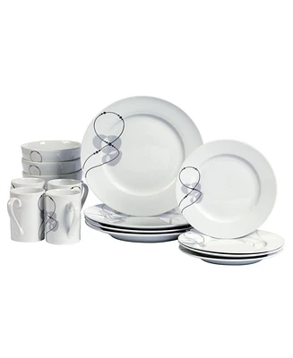 Tabletops Unlimited Jacqueline 16-Pc. Dinnerware Set, Service for 4