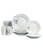 Tabletops Unlimited Jacqueline 16-Pc. Dinnerware Set, Service for 4