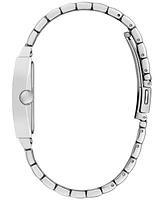 Caravelle Men's Classic Diamond Accent Stainless Steel Bracelet Watch 33mm