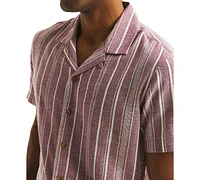 Nautica Men's Classic-Fit Stripe Camp Shirt