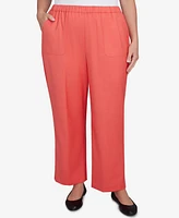 Alfred Dunner Plus Catalina Island Classic Balanced Side Pocket Short Length Pants