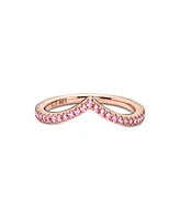Pandora Rose Gold Timeless Wish Sparkling Statement Ring