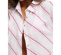 Cotton On Women's The Essential Beach Cover-Up Shirt