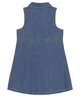 Calvin Klein Toddler and Little Girls Sleeveless Denim Dress