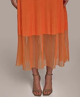 Donna Karan New York Women's Mock-Neck A-Line Dress