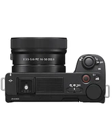 Sony Alpha ZVE10 Ii | Aps-c Interchangeable Lens Mirrorless with 16-50mm Lens Kit | Designed for Content Creators | Black
