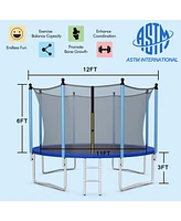 Outdoor Trampoline with Safety Closure Net Secure and Fun Play for Kids in the Backyard