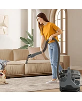600W Upholstery Cleaner Machine with 15Kpa Powerful Suction and Versatile Attachments-Gray