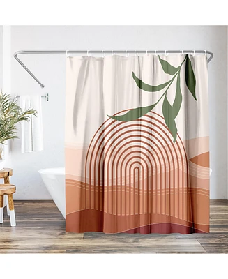 71x74 Boho Rustic Shower Curtain - 100% Polyester - Water-Resistant Bath Curtain