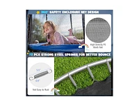 Outdoor Recreational Trampoline with Enclosure Net